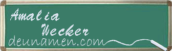 Amalia Wecker Visitenkarte